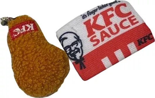 Spot Kfc Sauce Pack & DrumstickWith Catnip Toy