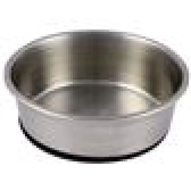 Stainless Steel Dish Premium Rubber Bottom 32oz