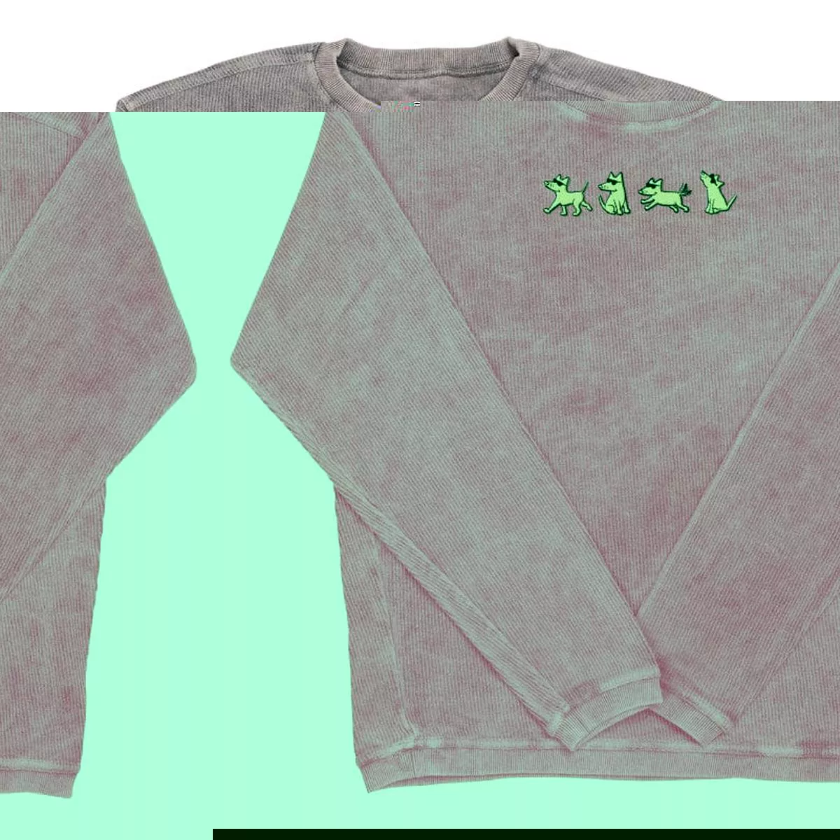 Strut Sit Run Howl – Corded Crewneck