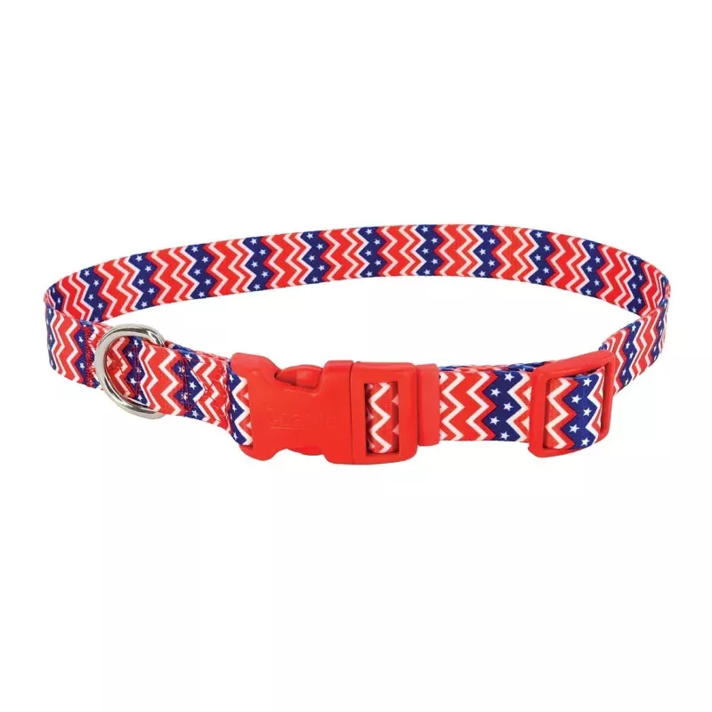 Styles Adjustable Dog Collar Chevrons & Stars