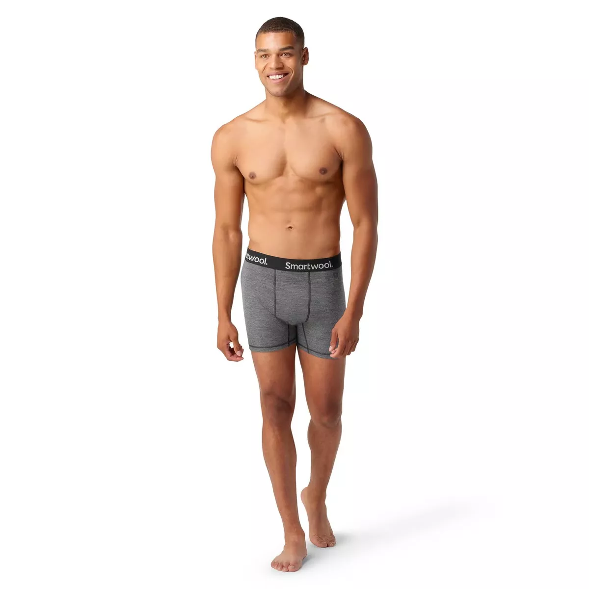 Superwool Men's Active Boxer Brief Boxed - Medium Gray Heather
