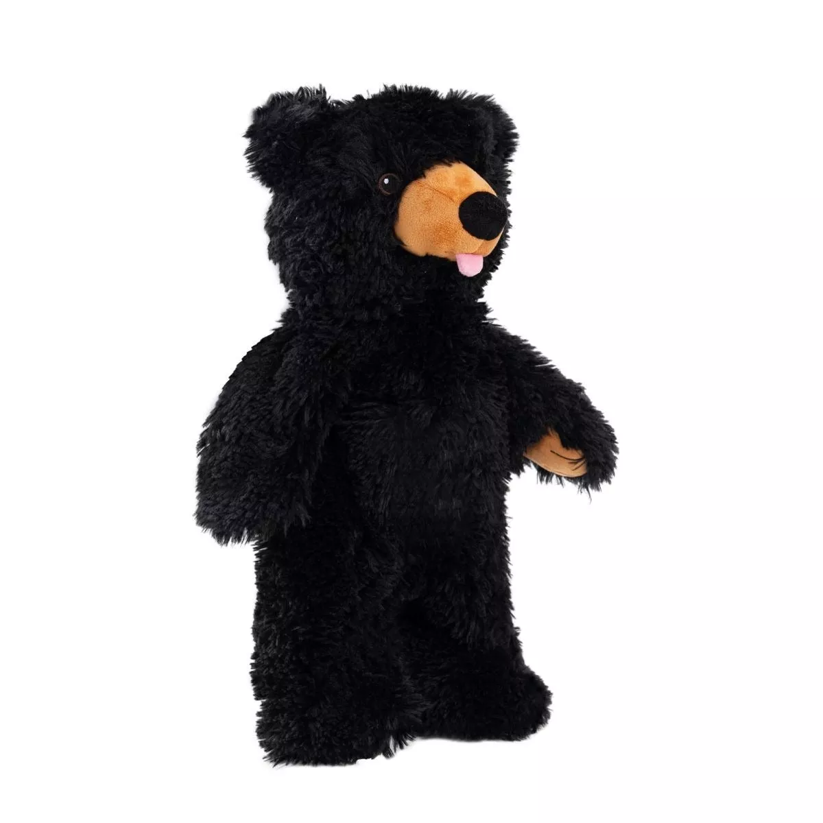 Tall Tails Stuffless Black Bear Squeaker Dog Toy 20"