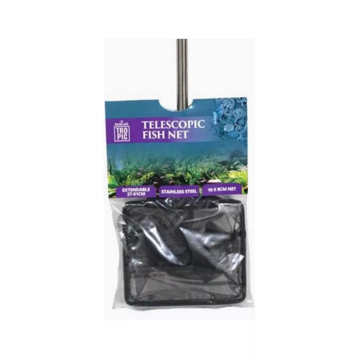 Telescopic Extendable Fish Net-Size: 10x8cm