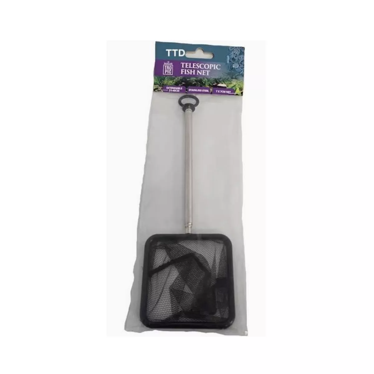 Telescopic Extendable Fish Net-Size: 7x7cm