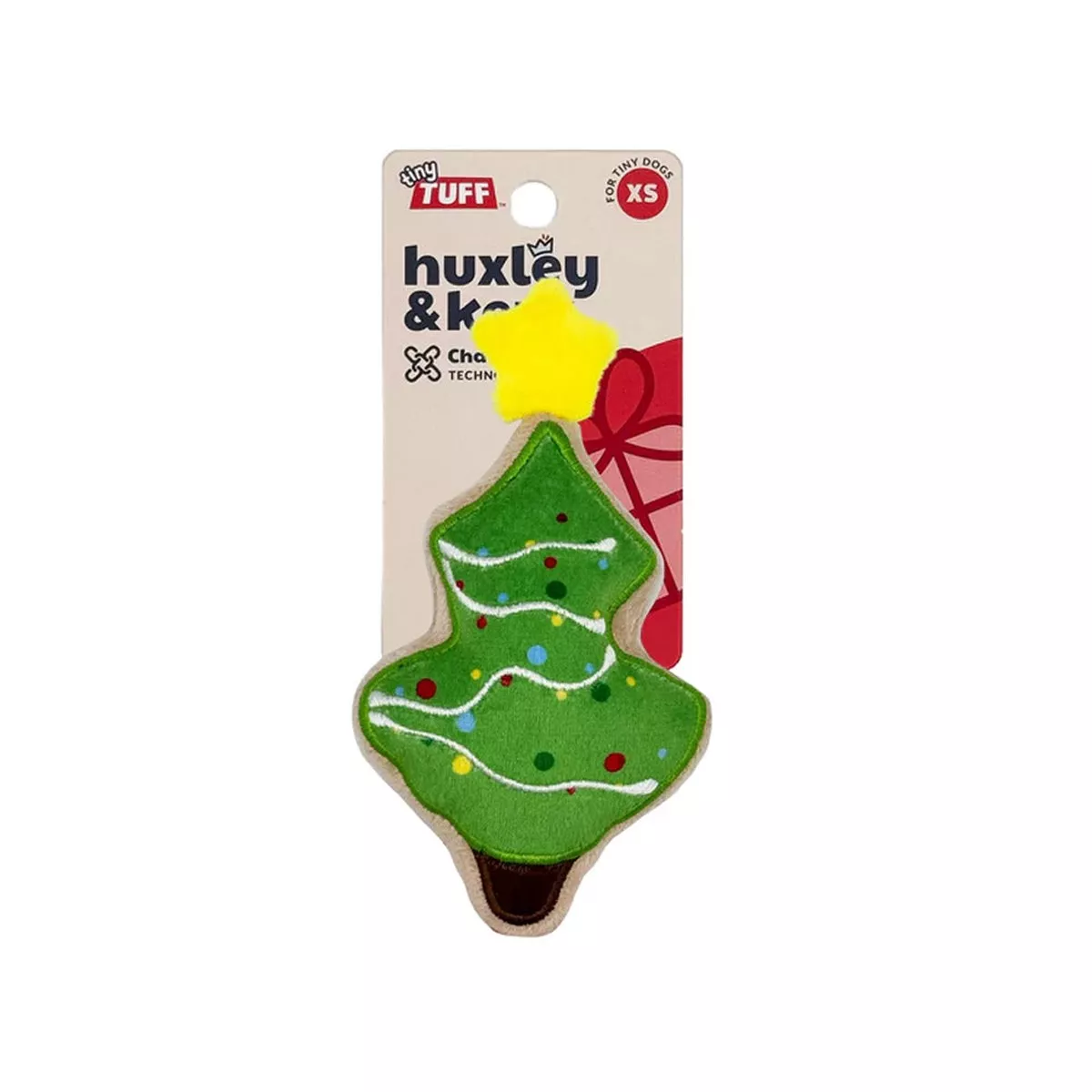 Tiny Tuff Christmas Tree Cookie Dog Plush Toy