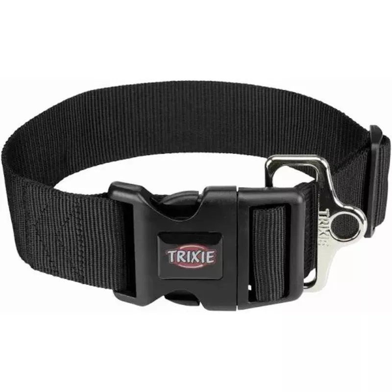 Trixie Premium Collar Black Large 40-60 cm