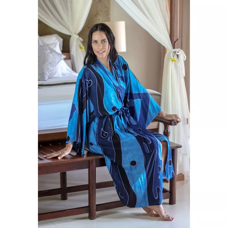 Tropical Sea Women’s Batik Robe