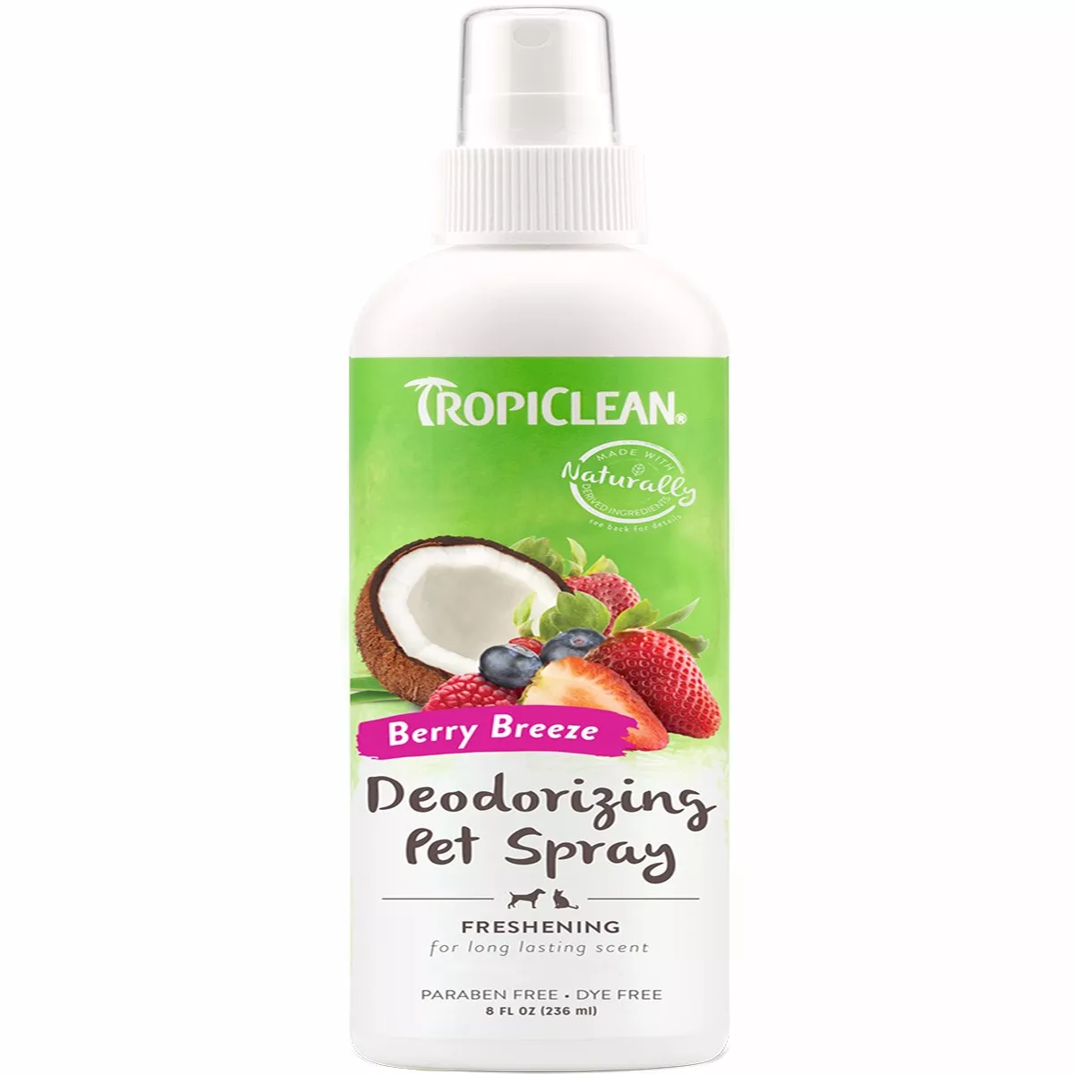 TropiClean Berry Breeze Deodorizing Pet Spray
