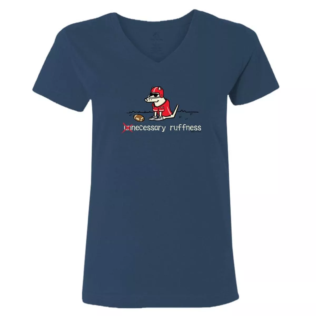 Unnecessary Ruffness – V-Neck T-Shirt