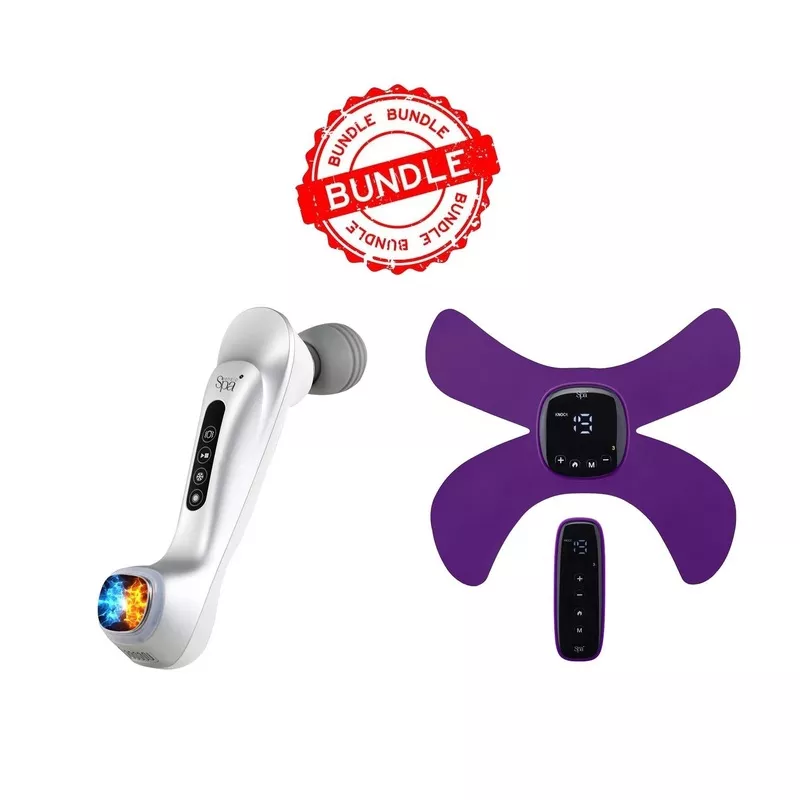Value Bundle: Hot & Cold Massager + EMS & Heat Massager Purple