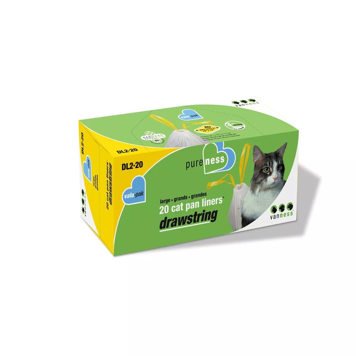 Van Ness Large Drawstring Valu-Pak Cat Pan Liners 20 Count