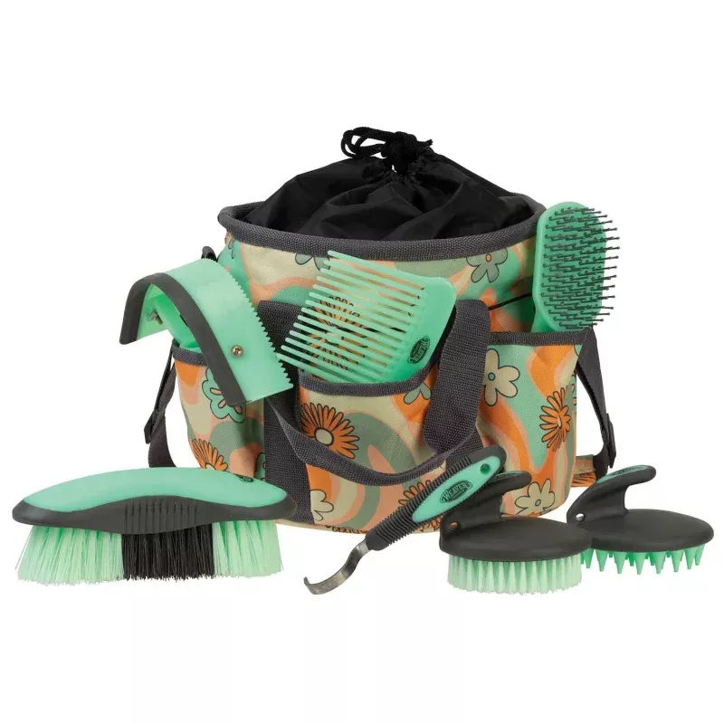 Weaver 7 Piece Patterned Horse Grooming Kit with Tote