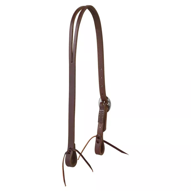 Weaver Leather Working Cowboy Split Ear Headstall, Full Size Chestnut