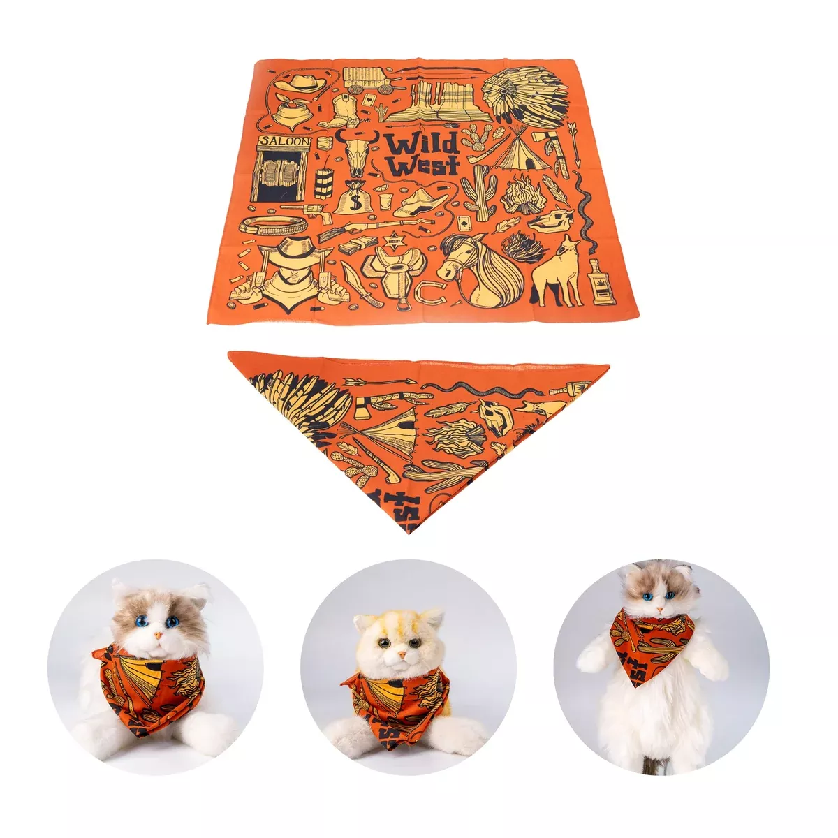 Western Cowboy Scarf for Cat Dog & Pet