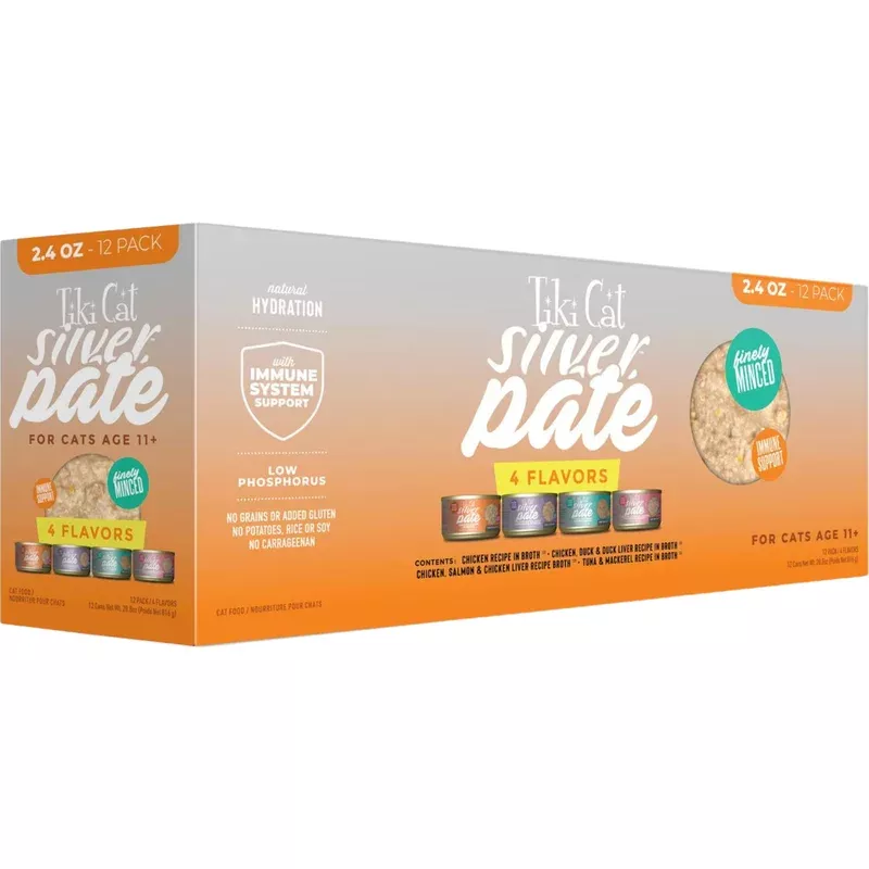 Wet Cat Food – SILVER PÂTÉ – Variety Pack