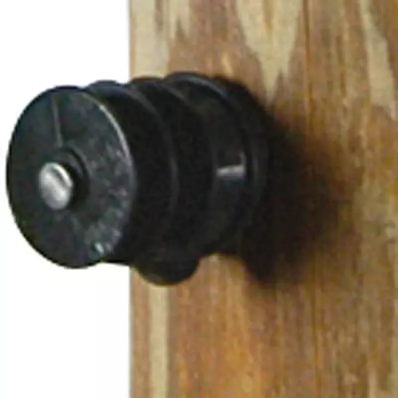 Wood Post Insulators, 25 Pack Black