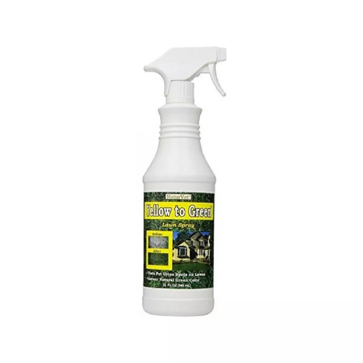 Yellow to Green Lawn Spray