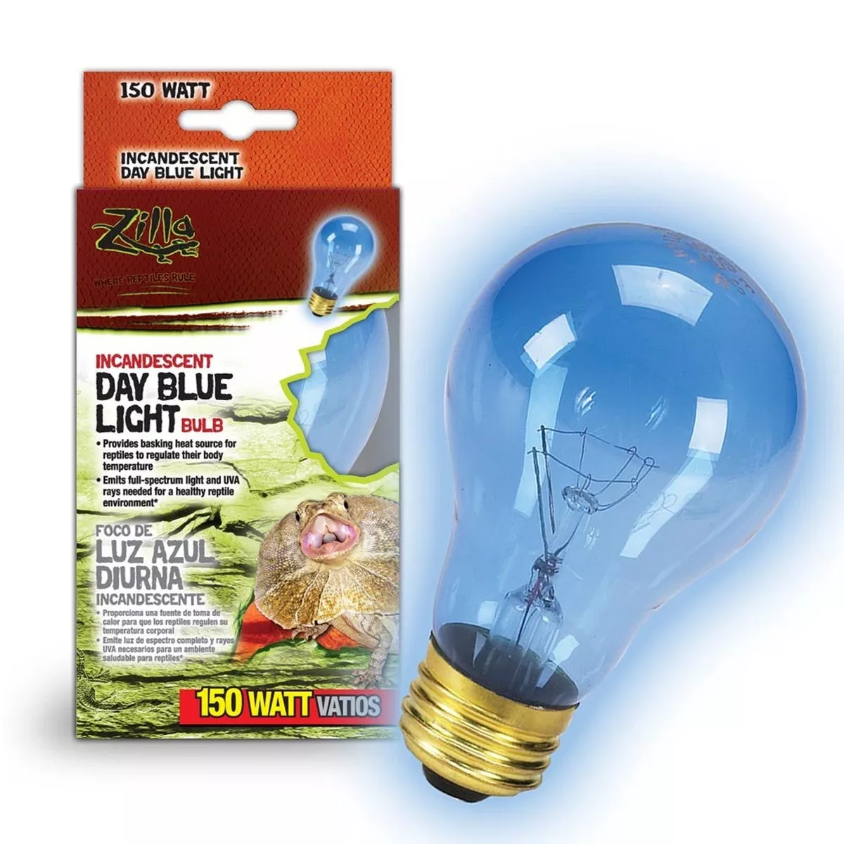 ZILLA Incandescent Day Blue Light Bulb 150W