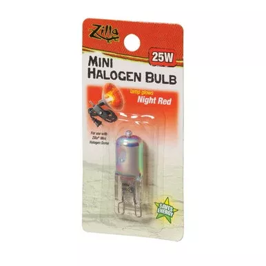 Zilla Night Red Mini Halogen Bulb – 25 w