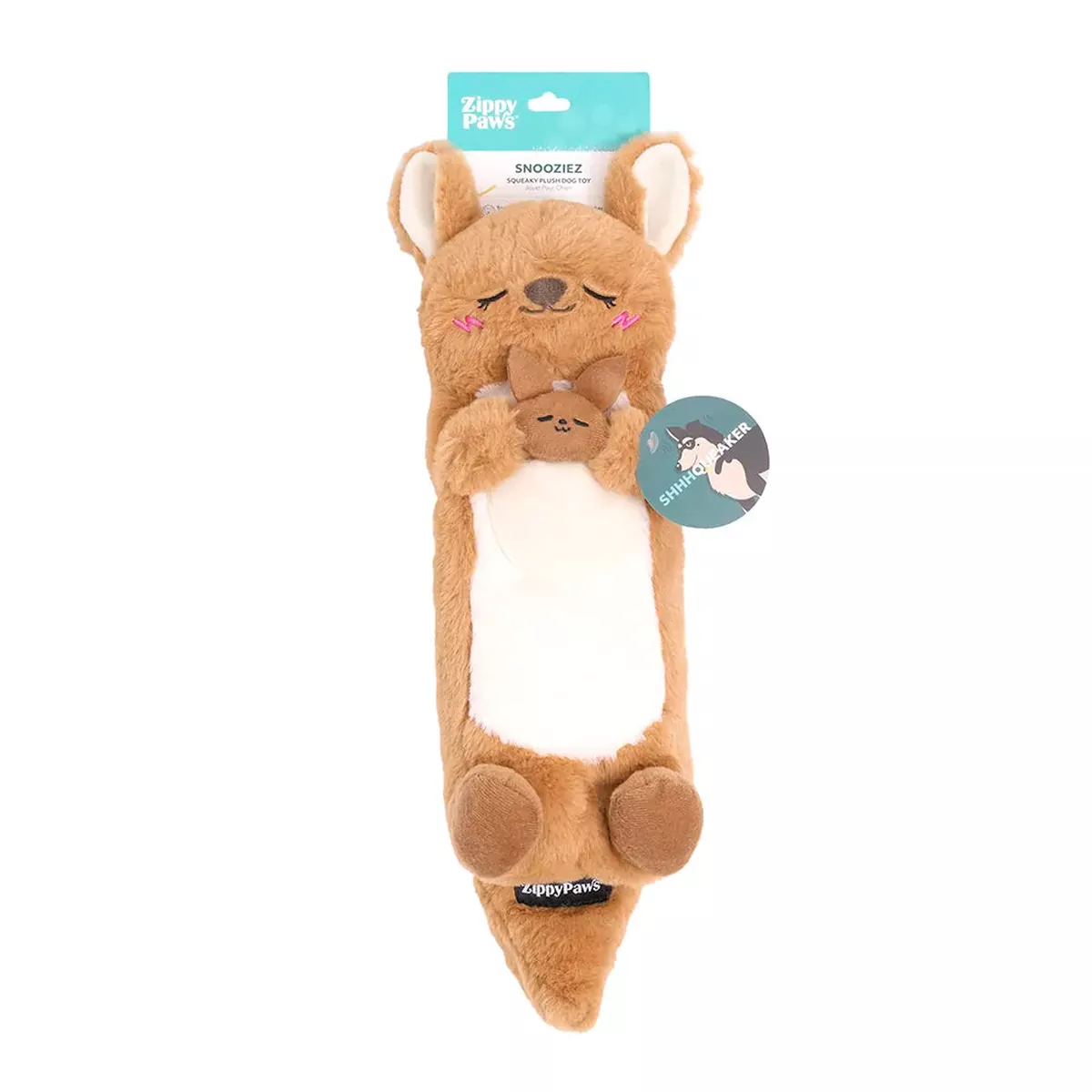 Zippy Paws Snooziez with Shhhqueaker – Kangaroo