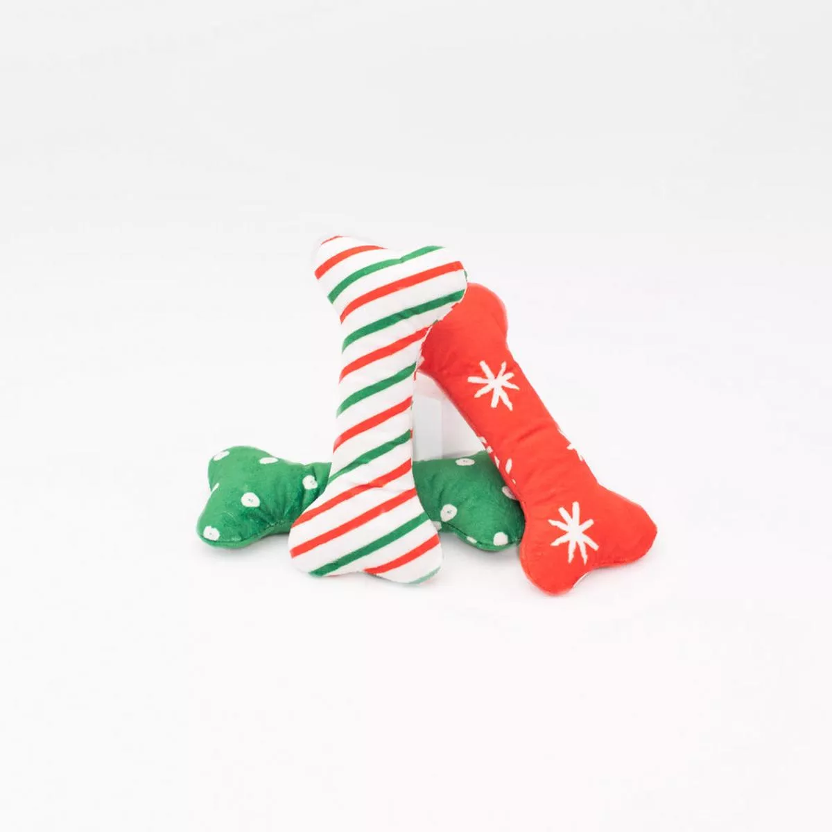 ZippyPaws – Holiday Patterned Bones 3 Pack