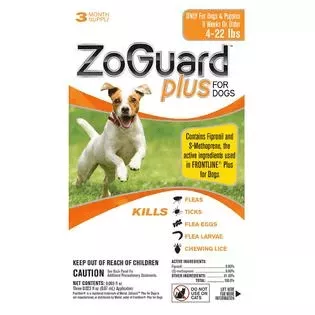 ZoGuard Plus, For Dogs 5-22 lbs, 3 Pack