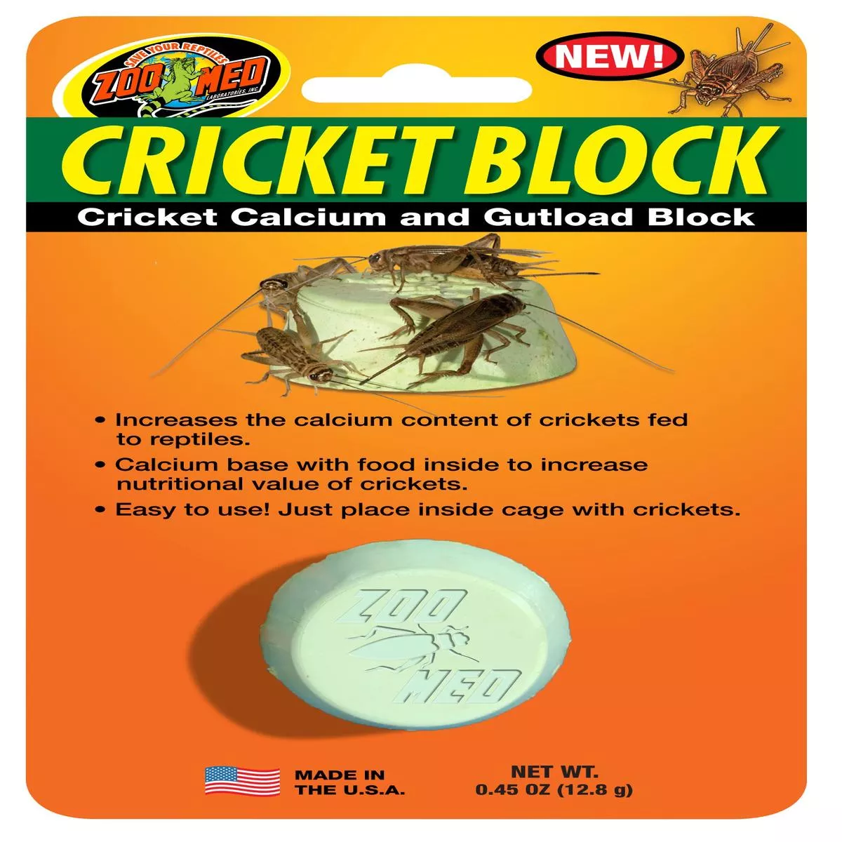 Zoo Med Cricket BlockCalcium and Gutload Block