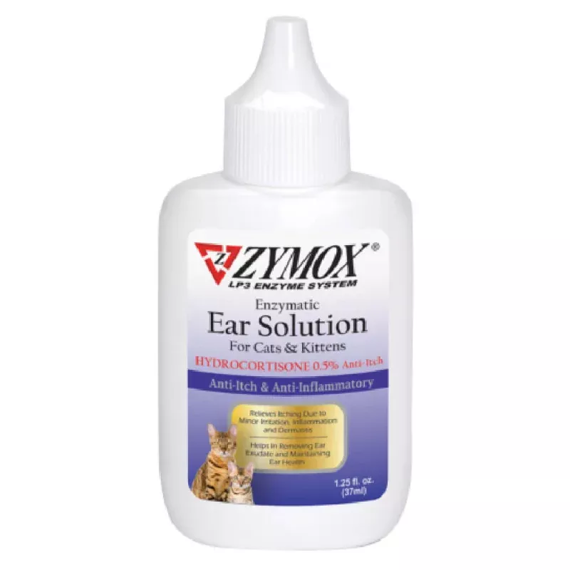 Zymox Cat/Kitten Ear Solution with .5% Hydrocortisone